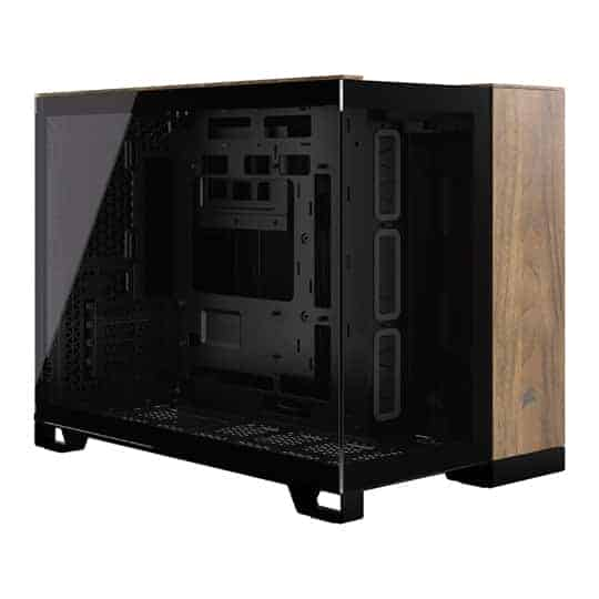 Corsair 2500X Black-Walnut Dual Chamber Tempered Glass Micro ATX PC Case